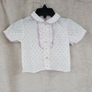 SEARS Girls Infant Vintage Button Down Blouse